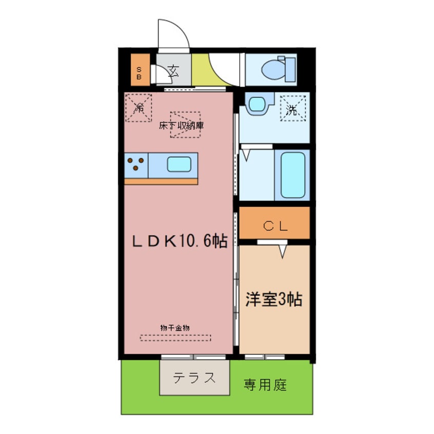 間取図 D-room伝馬町