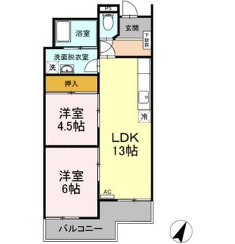 間取図 田村マンション　B棟　305号室