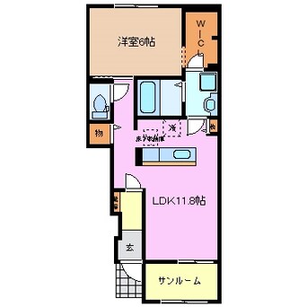 間取図 コンフォート富田Ⅰ