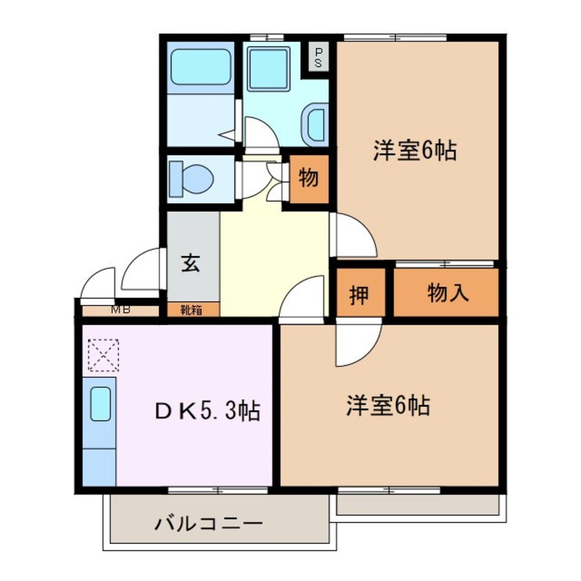 間取図 コーポラスアメニティⅠ