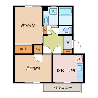 間取図 コーポラスアメニティⅠ