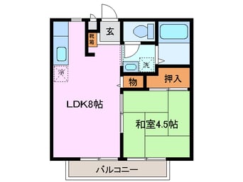 間取図 ビーライン九華