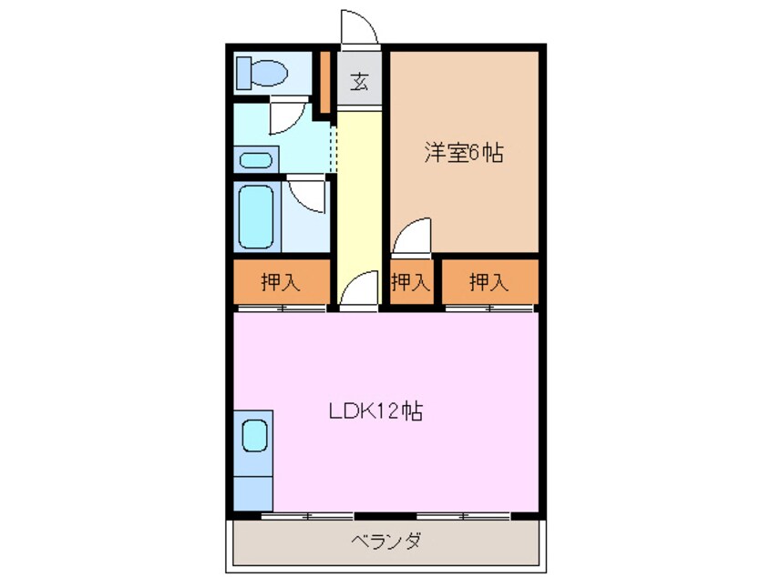 間取図 メゾンくわなM2