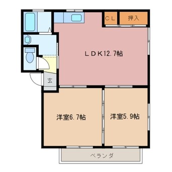 間取図 サンポート松寺Ｆ棟