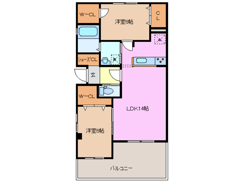 間取図 エスト・ヴァリー