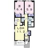 桜坂 2LDKの間取り