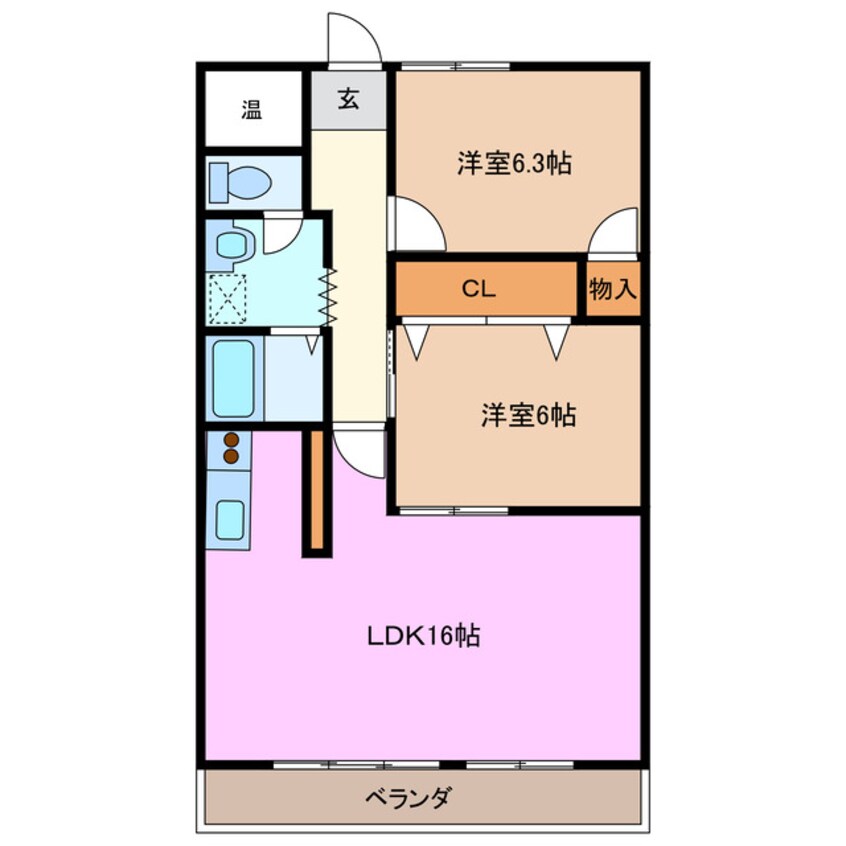 間取図 MKタウン江場 A棟