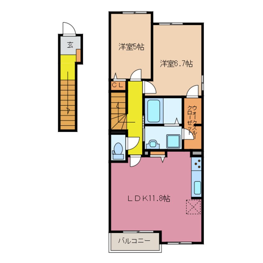 間取図 Ｍ・プラム　Ⅱ