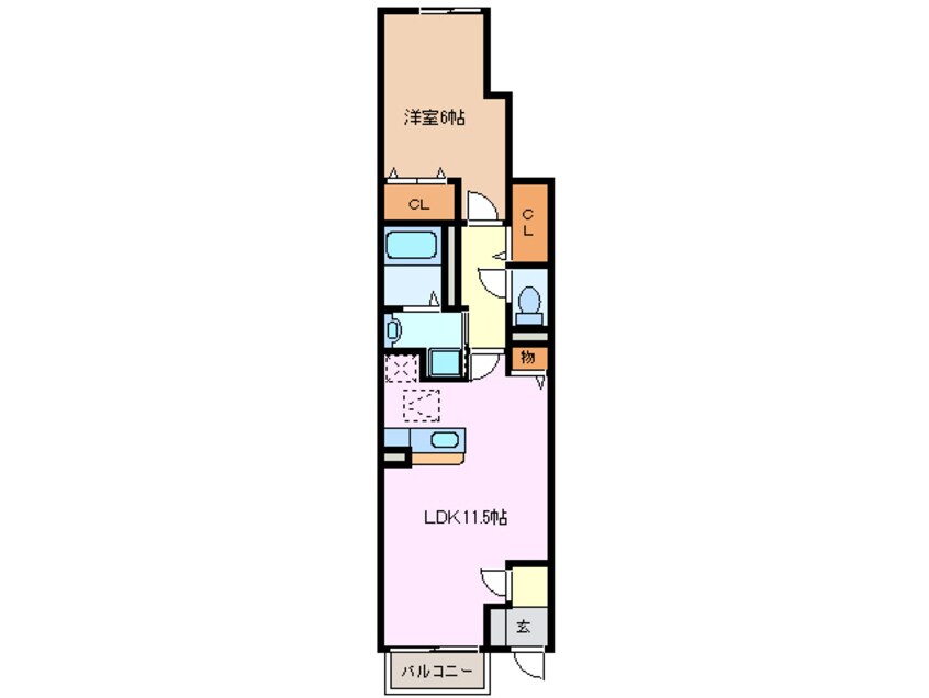 間取図 コートハウス富洲原