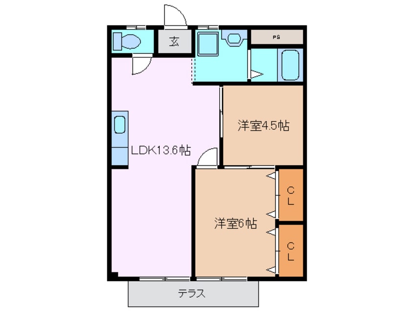 間取図 シティハイツかすみ