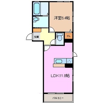 間取図 シャーメゾン陽だまりの丘　A