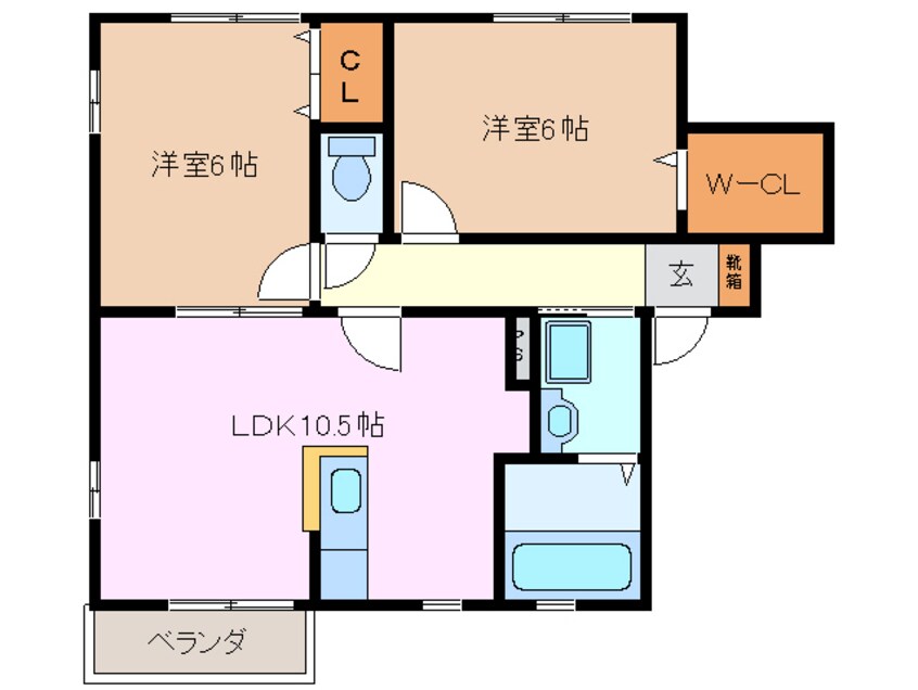 間取図 ボンヌジュルネ　Ｂ棟