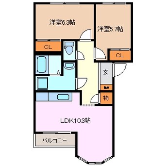 間取図 サンパレス