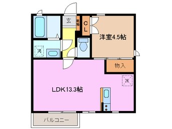 間取図 エステート川﨑D棟