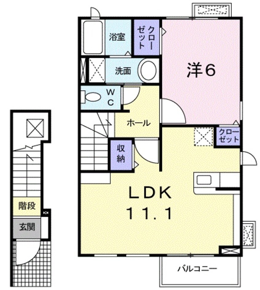 間取図 カトレア　Ｔ．Ｙ　Ⅱ