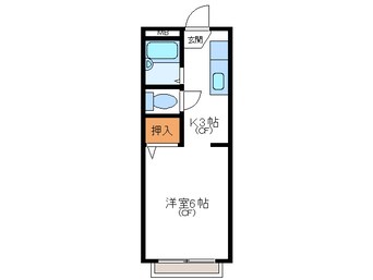 間取図 近鉄名古屋線/近鉄四日市駅 徒歩10分 1階 築32年