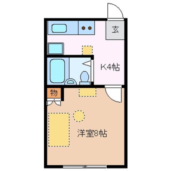 間取図 近鉄名古屋線/近鉄四日市駅 徒歩4分 3階 築49年