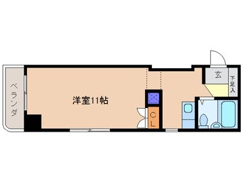 間取図 近鉄湯の山線/近鉄四日市駅 徒歩9分 5階 築34年