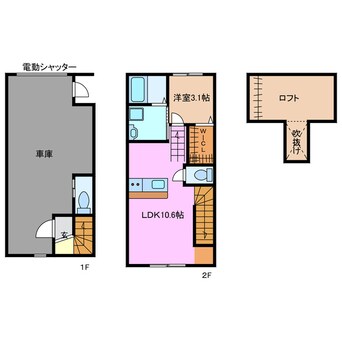 間取図 近鉄名古屋線/塩浜駅 徒歩8分 1階 1年未満