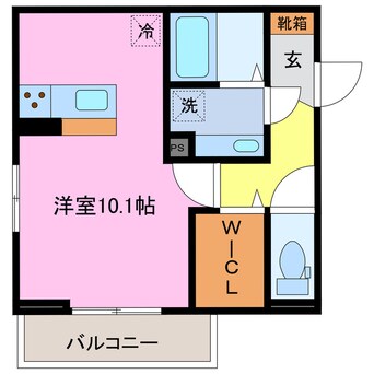 間取図 近鉄名古屋線/川原町駅 徒歩15分 3階 1年未満