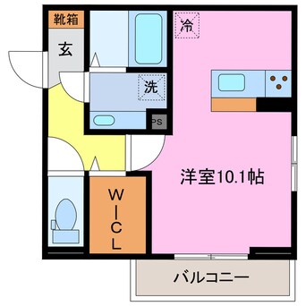 間取図 近鉄名古屋線/川原町駅 徒歩15分 3階 1年未満