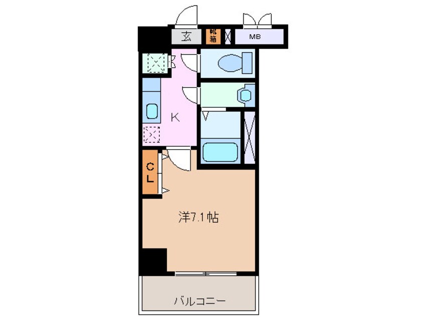 間取図 近鉄名古屋線/近鉄四日市駅 徒歩3分 5階 築14年