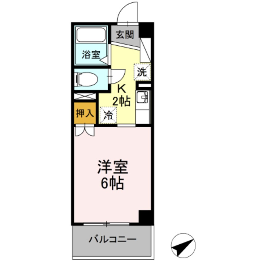 間取図 近鉄名古屋線/近鉄四日市駅 徒歩10分 4階 築28年