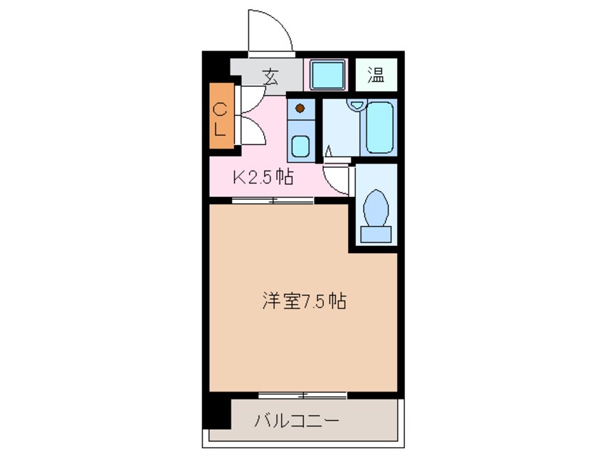 間取図 近鉄名古屋線/近鉄四日市駅 徒歩7分 4階 築27年