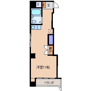 間取り図 近鉄名古屋線/近鉄四日市駅 徒歩9分 7階 築34年