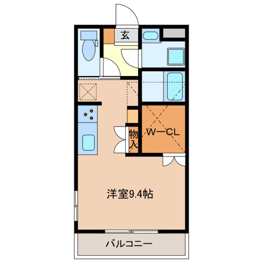 間取図 近鉄湯の山線/伊勢松本駅 徒歩3分 3階 1年未満