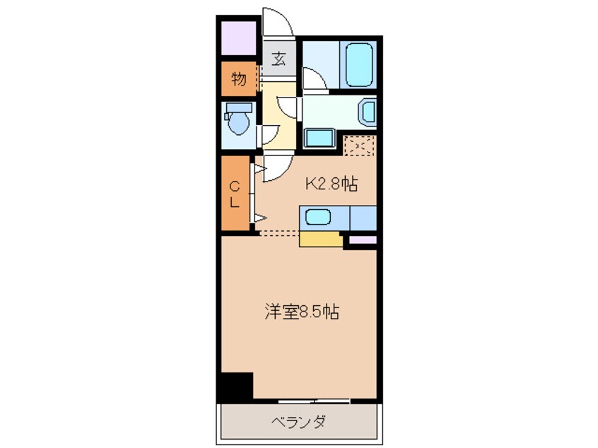 間取図 近鉄湯の山線/中川原駅 徒歩10分 5階 築15年