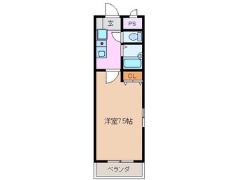 間取図 近鉄名古屋線/近鉄四日市駅 徒歩7分 9階 築29年