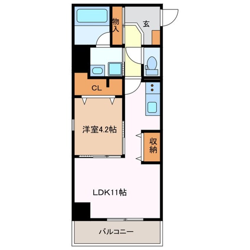 間取図 近鉄名古屋線/川原町駅 徒歩4分 2階 1年未満