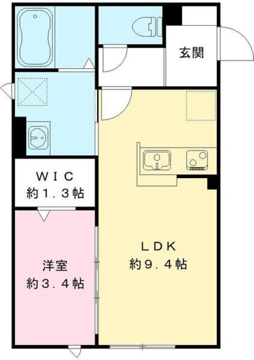 間取図 伊勢鉄道/河原田駅 徒歩8分 1階 築2年