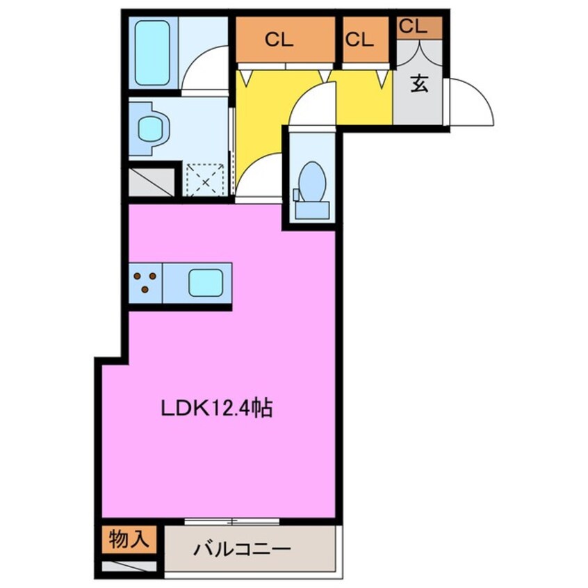 間取図 近鉄湯の山線/中川原駅 徒歩9分 3階 築2年