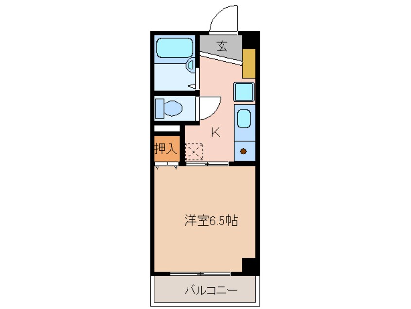 間取図 近鉄名古屋線/近鉄四日市駅 徒歩10分 3階 築28年