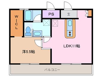 間取図 近鉄湯の山線/中川原駅 徒歩9分 2階 築27年