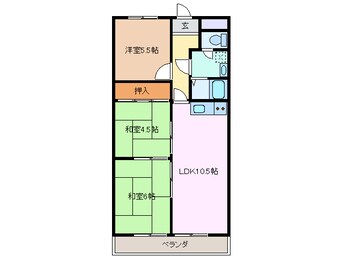 間取図 近鉄名古屋線/近鉄四日市駅 徒歩7分 9階 築33年