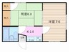 近鉄名古屋線/川原町駅 徒歩17分 2階 築48年 2Kの間取り