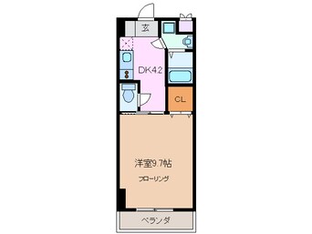 間取図 近鉄名古屋線/近鉄四日市駅 徒歩12分 4階 築19年