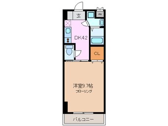 間取図 近鉄名古屋線/近鉄四日市駅 徒歩12分 3階 築19年