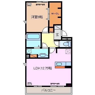 間取り図 近鉄湯の山線/中川原駅 徒歩12分 1階 築9年