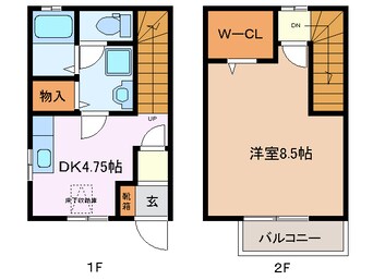 間取図 近鉄名古屋線/楠駅 徒歩5分 1階 築16年