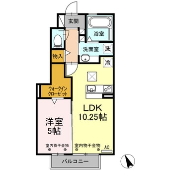 間取図 近鉄湯の山線/中川原駅 徒歩7分 1階 築7年