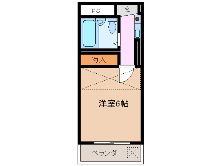 間取図 近鉄名古屋線/川原町駅 徒歩15分 2階 築35年