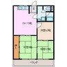 近鉄湯の山線/近鉄四日市駅 徒歩10分 6階 築46年 3DKの間取り