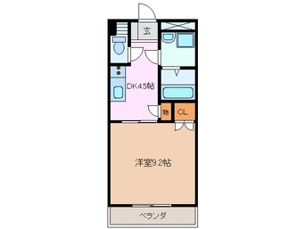 間取図 近鉄名古屋線/塩浜駅 徒歩7分 1階 築20年