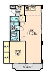 近鉄湯の山線/中川原駅 徒歩10分 3階 築28年 1LDKの間取り