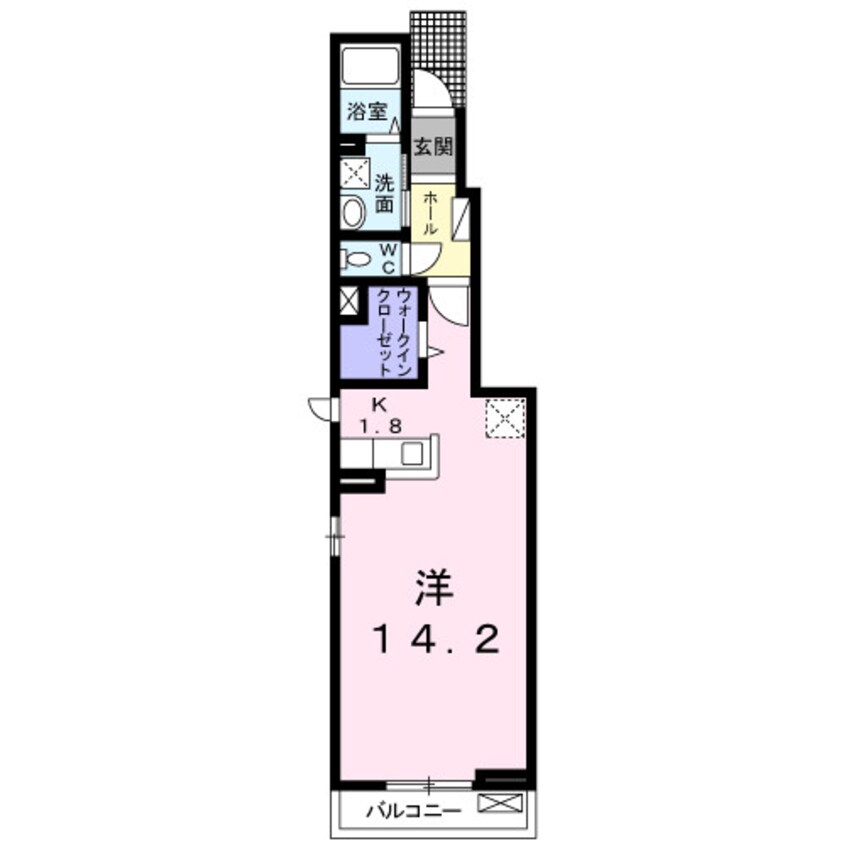 間取図 四日市あすなろう鉄道内部線/南日永駅 徒歩18分 1階 築5年