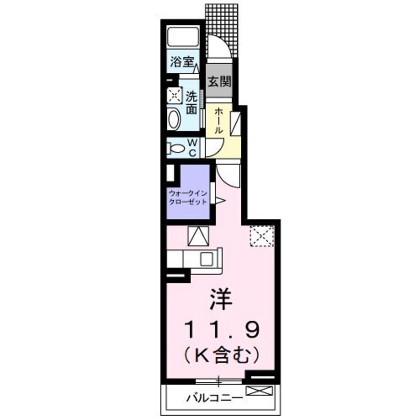 間取図 四日市あすなろう鉄道内部線/赤堀駅 徒歩5分 1階 築11年